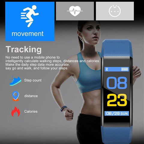 Image of BEST Fitness Smartwatch Tracks Your Running, Walking, Heart Rate,  Calories, Blood Pressure & More...