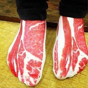 Freaky Looking 3D Printed Meat Pattern Socks