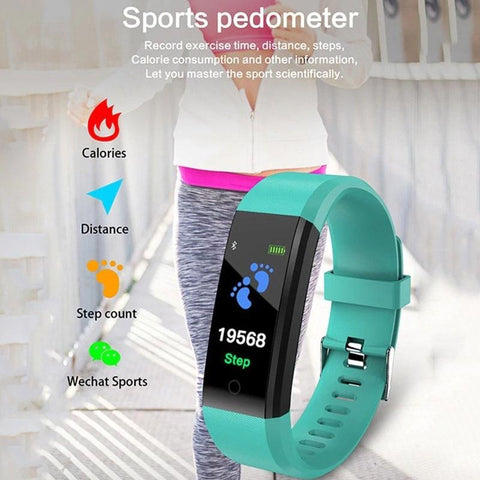 Image of BEST Fitness Smartwatch Tracks Your Running, Walking, Heart Rate,  Calories, Blood Pressure & More...