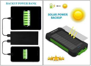 POWER WHEN YOU NEED IT!  CHOOSE FROM SOLAR or POWER BANK Backup!