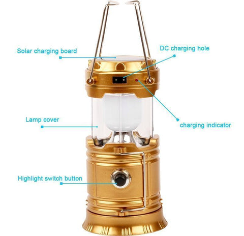 Image of Powerful 3-in-1 Solar Emergency Light + Lantern + USB Charger