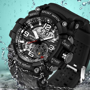 Military-Sports Watch With Advanced LED+Quartz Technology & Loaded With The Functions You Need