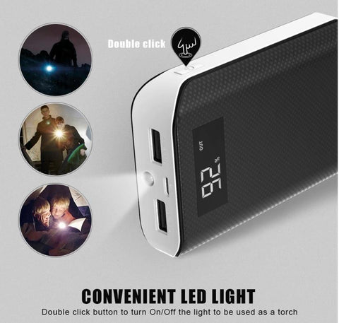 Image of BEST Rated 6000 mAh, 2 USB Port Power Bank For ALL Mobile Devices + Built In LED Flashlight + 🚛 You Get FREE Shipping Too!