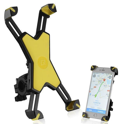 Image of Pro Cellphone Mount For Mountain & Road Bikes, Universal FITS ALL 3.5" to 7" phones, iPhone X, 8, 7, 6 Samsung 9, 8, 7, 6, Galaxy + You Get FREE Shipping Today!