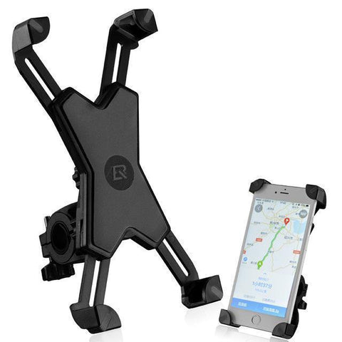 Image of Pro Cellphone Mount For Mountain & Road Bikes, Universal FITS ALL 3.5" to 7" phones, iPhone X, 8, 7, 6 Samsung 9, 8, 7, 6, Galaxy + You Get FREE Shipping Today!