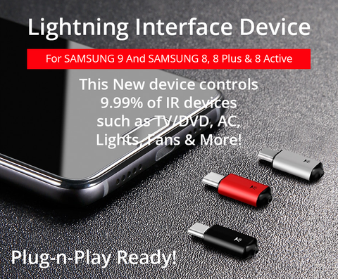 Image of Turns Your SAMSUNG 9 or SAMSUNG 8 Into A UNIVERSAL SMART REMOTE!  Control All Devices With Your Phone... Quick & Easy!