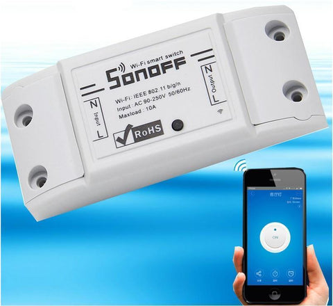 Image of Wired Inline WIFI Smart Switch, Remote Control & Timer
