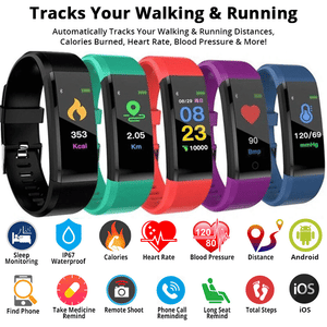 BEST Fitness Smartwatch Tracks Your Running, Walking, Heart Rate,  Calories, Blood Pressure & More...
