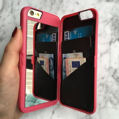 Image of LUXURY SECRET MIRROR & WALLET PHONE CASE