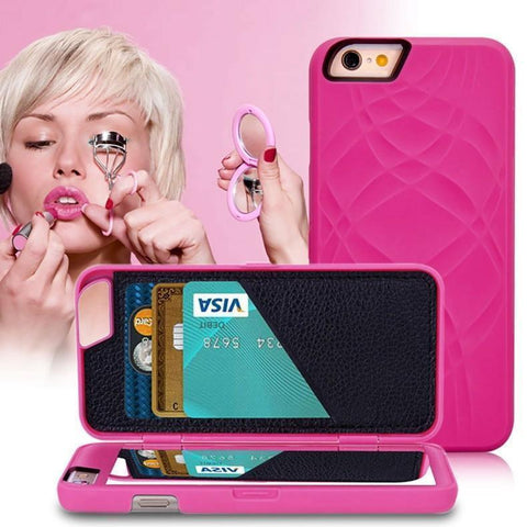 Image of LUXURY SECRET MIRROR & WALLET PHONE CASE