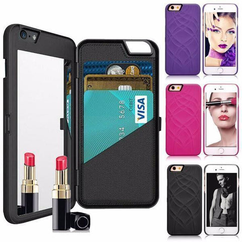 Image of LUXURY SECRET MIRROR & WALLET PHONE CASE