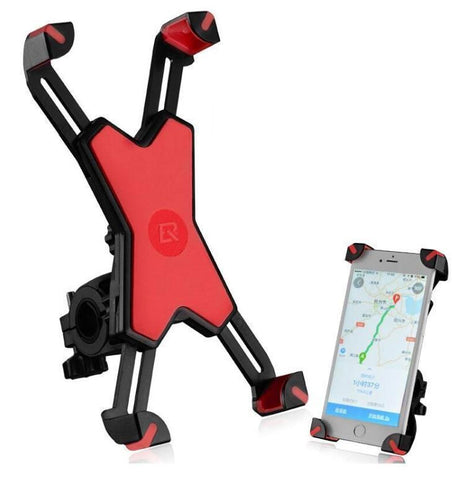 Image of Pro Cellphone Mount For Mountain & Road Bikes, Universal FITS ALL 3.5" to 7" phones, iPhone X, 8, 7, 6 Samsung 9, 8, 7, 6, Galaxy + You Get FREE Shipping Today!