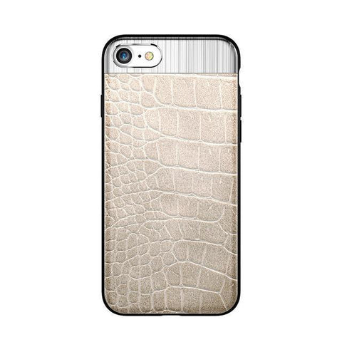 Image of LUXURY METAL + LEATHER CASE FOR YOUR iPHONE