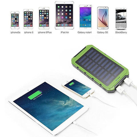 Image of DUAL Bank Solar Powerbank For Charging Phones & Devices Fast