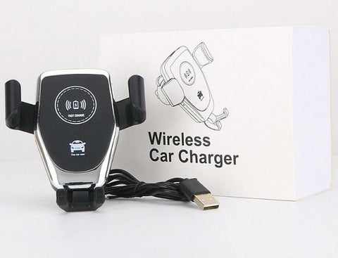 Image of Wireless Car Charger For iPhone XS, Max X, 8, and SAMSUNG. Qi Charger Delivers Supers Fast Wireless Charging.